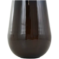 16" Blue Metal Ombre Vase with Brown Accents