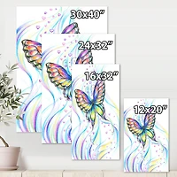 Designart - Iridiscent Butterfly