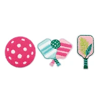 Assorted Pickleball Chenille Patches, 3pc. by Fab Finds