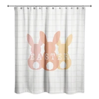 Easter Bunny Lineup Shower Curtain 71" x 74" Shower Curtain