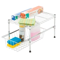 Honey Can Do Large Adjustable Cabinent Organizer with Basket