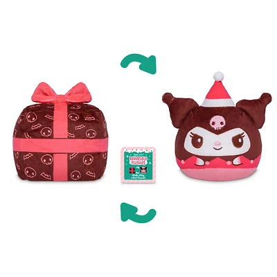 4" Kuromi Present & Hat Holiday Reversible Plushie