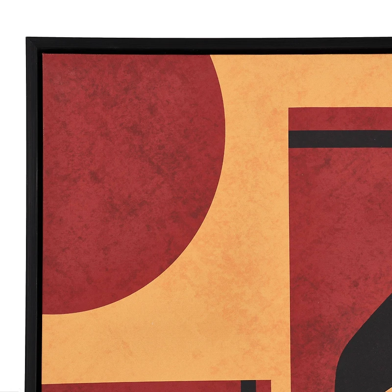 Red & Orange Leopard Framed Wall Art