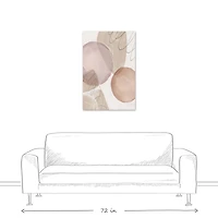 Blush Doodles 24" x 36" Canvas Wall Art