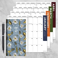 2026-2027 Honey Bees Small Monthly Pocket Planner