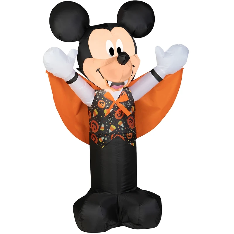 3.5ft. Airblown® Inflatable Halloween Mickey as Vampire with Candy Toss Vest