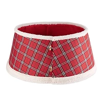 DII® Red Plaid Holiday Tree Collar