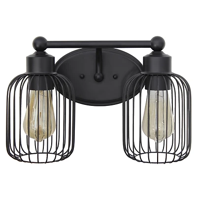Lalia Home Ironhouse Light Industrial Cage Vanity
