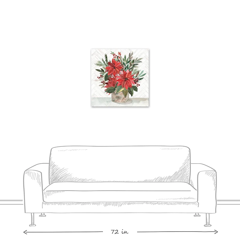 Holiday Bouquet Canvas Wall Art