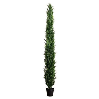 10ft. Potted Green UV Resistant Artificial Cedar Pine Tree