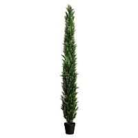 10ft. Potted Green UV Resistant Artificial Cedar Pine Tree