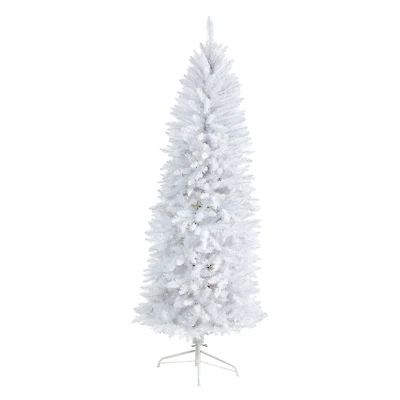 6ft. Unlit Slim White Artificial Christmas Tree