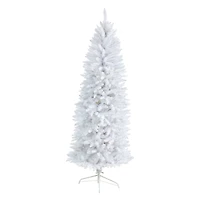 6ft. Unlit Slim White Artificial Christmas Tree