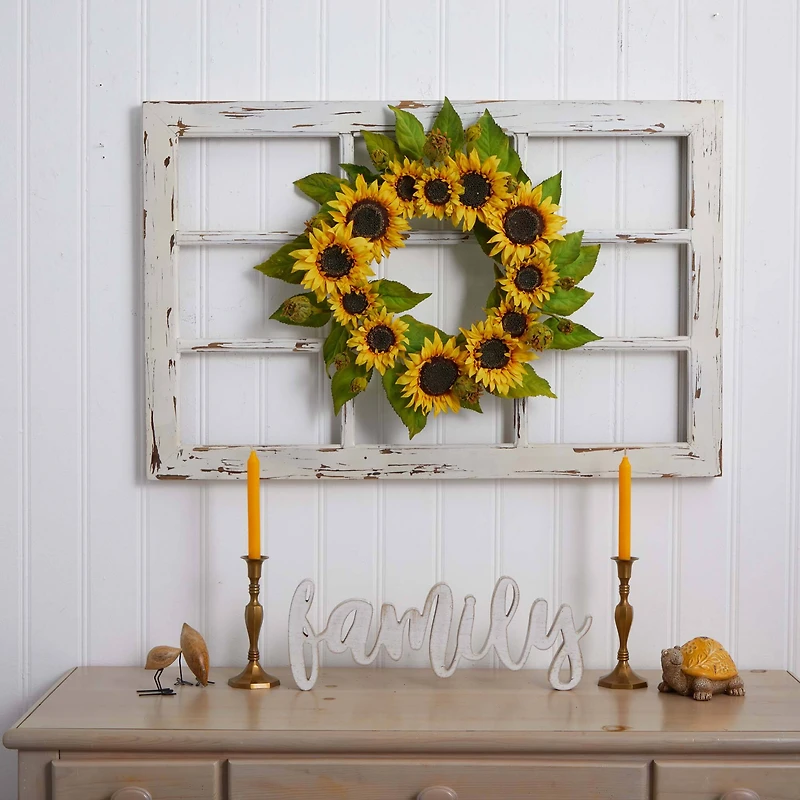 22" Sunflower Wreath