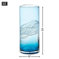 12.5" Ocean Waters Glass Vase