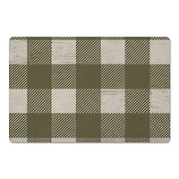 Green Buffalo Check Floor Mat