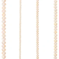 Pink & Gold Plated Faceted Glass Rondelle Beads by Bead Landing™
