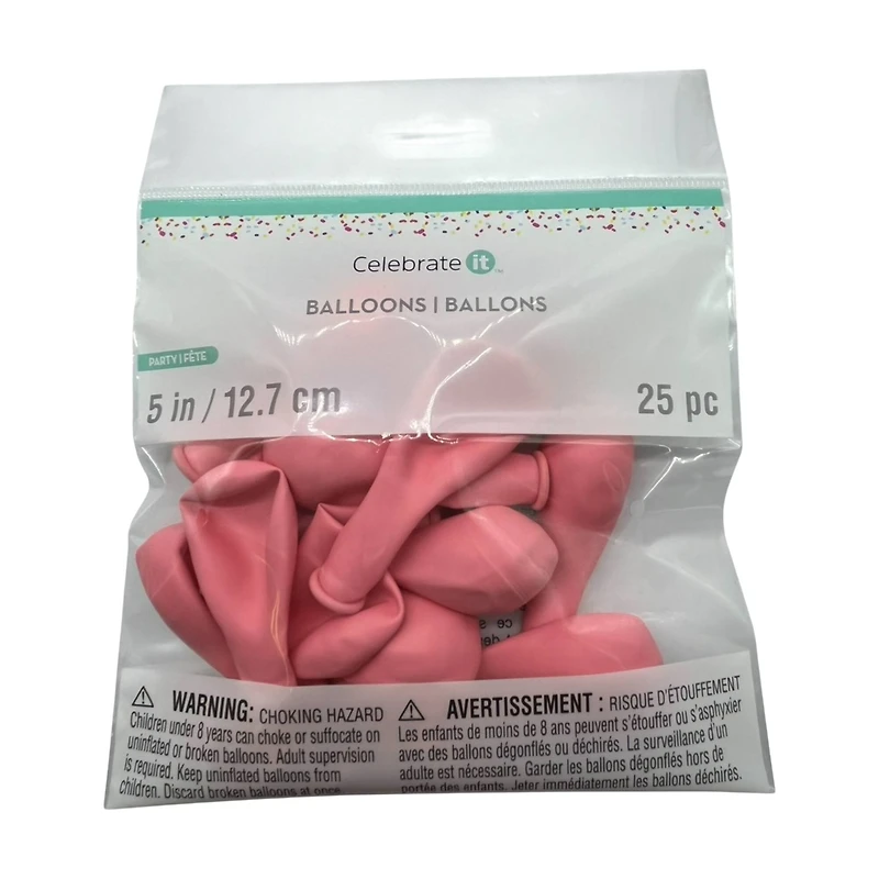 5" Solid Latex Balloons