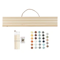 20" x 16" Dinosaur Battle Paint-by-Number Kit with Wood Display Hanger by Artist's Loft®