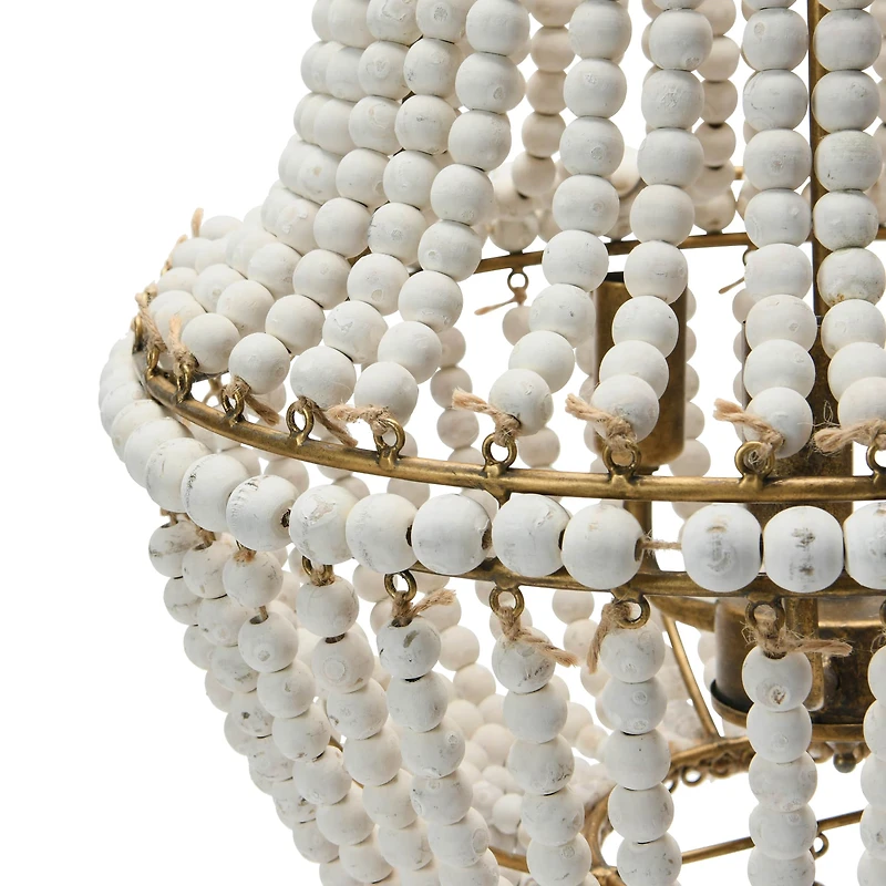 Hello Honey® 21" Draped Wood Bead Chandelier