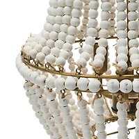 Hello Honey® 21" Draped Wood Bead Chandelier