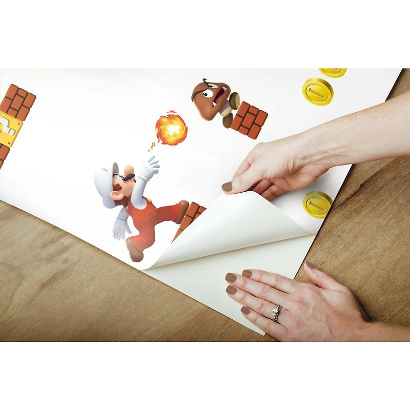 RoomMates Mario Peel & Stick Wallpaper