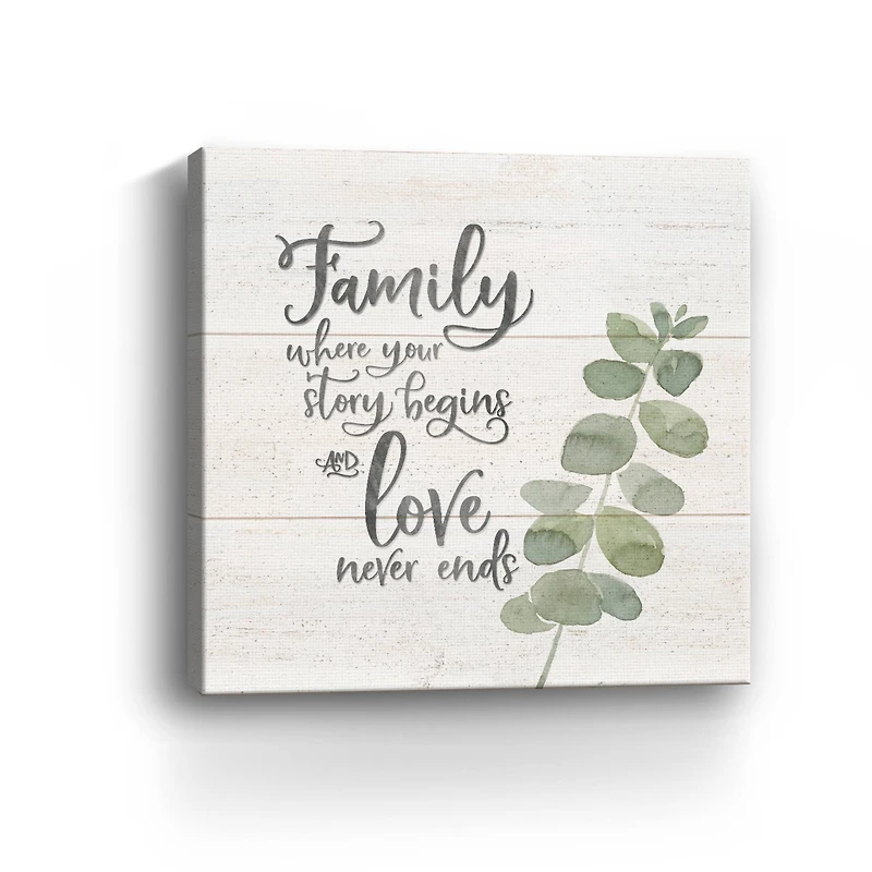 Natural Inspiration Family Square Canvas Giclee