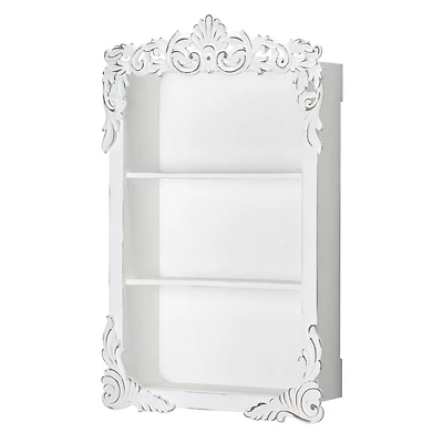 American Art Decor Balos Carved Wall Shelves - 18" x 28" x 6"