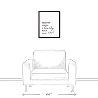 Together Lovely 16" x 20" Black Framed Canvas