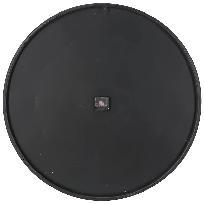 31" Modern Black & Gold Metal Wall Clock