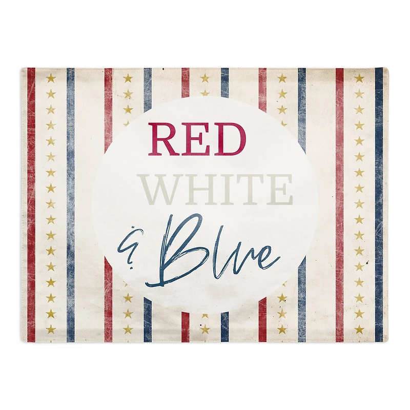 Red, White & Blue Twill Placemat
