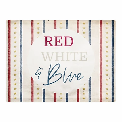Red, White & Blue Twill Placemat