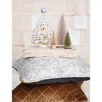 Hello Honey® 18" Square Cotton Distressed Pillow