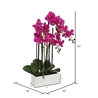 21" Artificial Purple Orchid