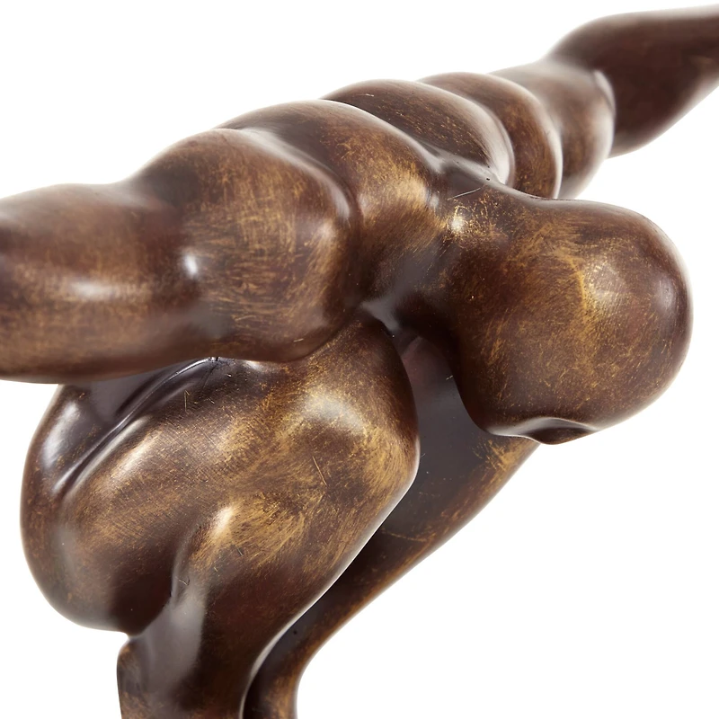 20" Bronze Human Figure Decor Sculpture