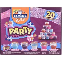 Elmer's Premade Slime Party Pack With Mix-Ins, 20ct.