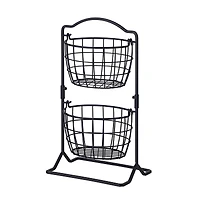 SunnyPoint 2 Tier Olive Countertop Fruit Basket