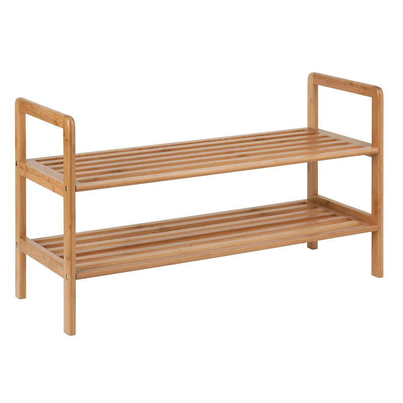 Honey Can Do 2-Tier Bamboo Shoe Rack