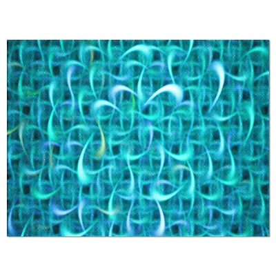 Designart - Turquoise Watercolor Fractal Pattern