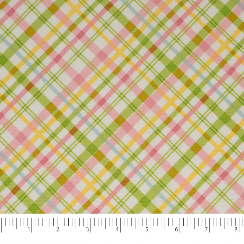 SINGER® Pastel Plaid Cotton Fabric
