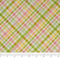 SINGER® Pastel Plaid Cotton Fabric