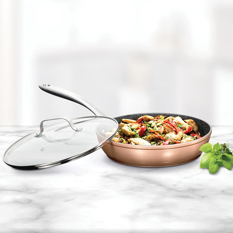 THE ROCK by Starfrit 10-Piece Copper Cookware Set