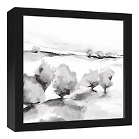 Tree Landscape 12" x 12" Black Framed Canvas
