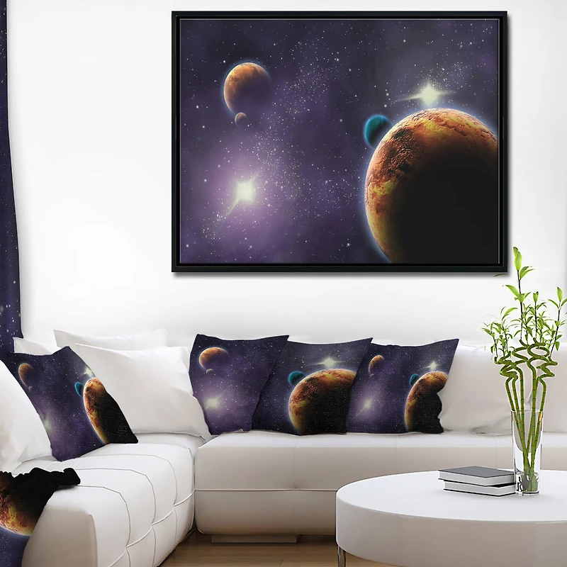 Designart - Planets in Deep Dark Space