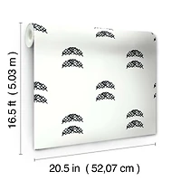 RoomMates Rose Lindo Half-Moon Peel & Stick Wallpaper