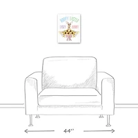 Hoppy Easter Every Bunny 11" x 14" Canvas Wall Art