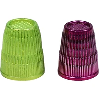 SINGER® Metallic Small & Medium Slip-Stop Thimble Set