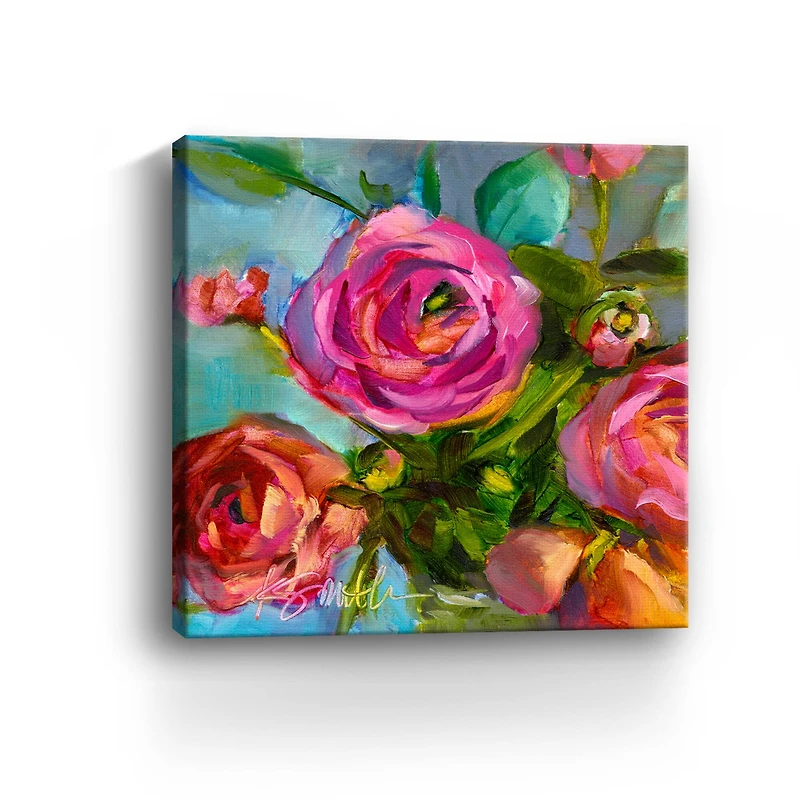 Roses Still Life III Canvas Giclee