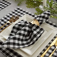 DII® Black & White Gingham Napkin, 4ct.