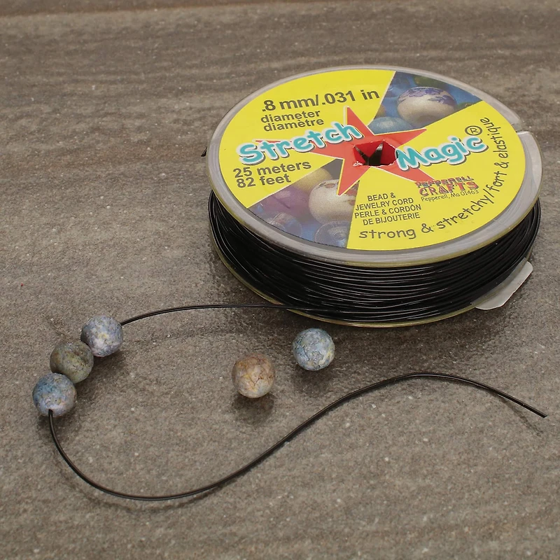 Stretch Magic® 0.8mm Black Bead & Jewelry Cord